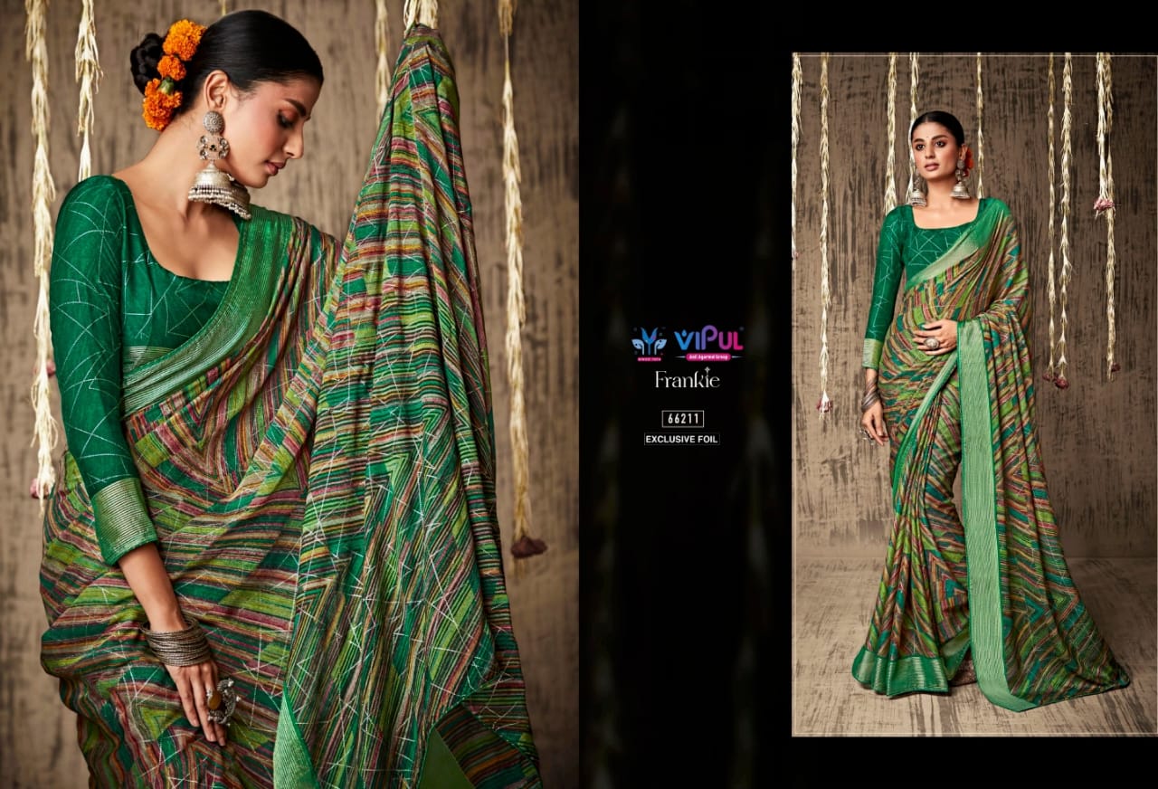 Frankie By Vipul  66204-66215 Printed Sarees Catalog